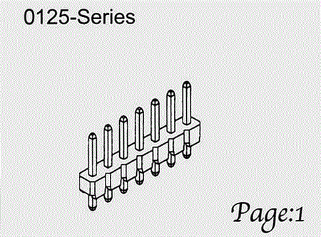 Stiftlist Rak 2P 1Rad Rm2.54